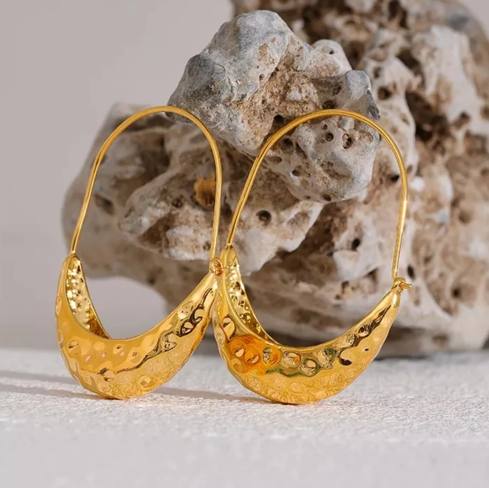 Ear Hook Drop Dangle Hoop Earrings - Picture 5 of 6